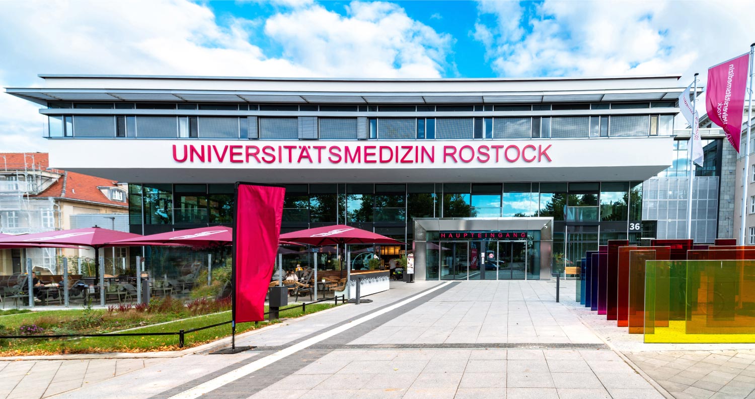 Ansicht Hauptgebäude Universitätsmedizin Rostock